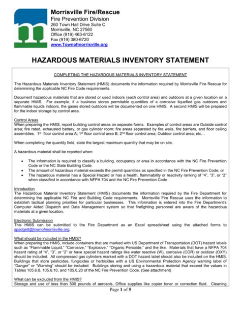 Editable Hazardous Material Inventory Spreadsheet Dbexcel Hazardous