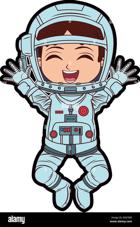 Astronaut Boy Cartoon Stock Vector Image And Art Alamy