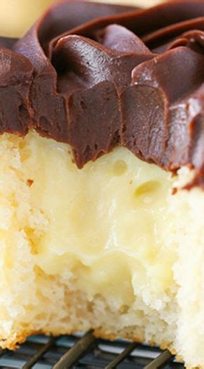 Add half of the flour mixture to the mixing bowl and mix until just combined. Boston Cream Pie Cupcakes | Recipe | Boston cream pie ...
