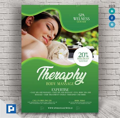 Massage And Spa Services Flyer Psdpixel Spa Services Spa Flyer