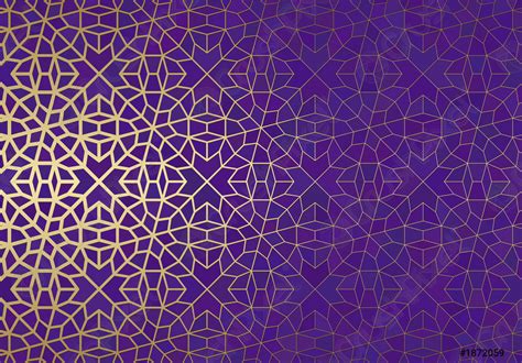 Abstract Background With Islamic Ornament Arabic Geometric Texture