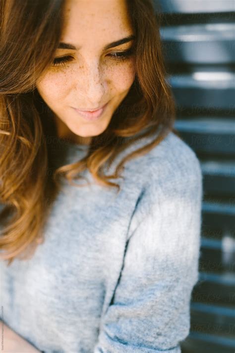 Portrait Of A Beautiful Woman During A Sunny Autumn Day By Stocksy Contributor Vero Stocksy