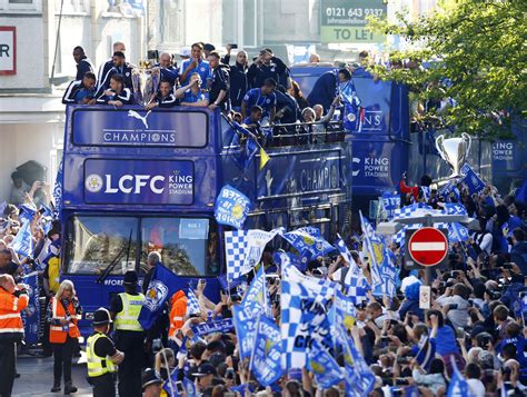 Watch Fans Pack Leicester For Premier League Title Parade