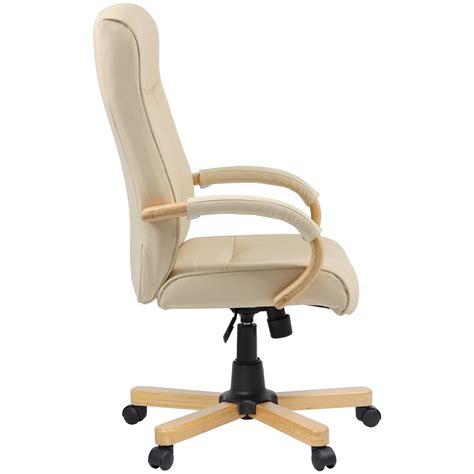 Serta leather office chair is the most comfortable chair to have in the office. Farnham Cream Leather Office Chair | Executive Office Chairs