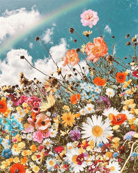 Oopsy Daisy — A Map Of Dreams Vintage Flowers Wallpaper Cute