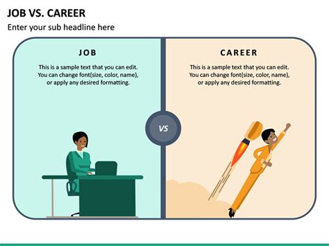 Job Vs Career Powerpoint Template