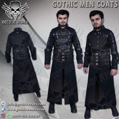 GOTHIC MEN,S COAT Artical No: GW-1101 Gothic Men Coats Gothic Women Coats Gothic Men Jackets ...