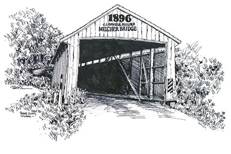 Covered Bridge Vector At Collection Of Covered Bridge