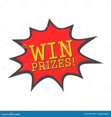 Win Prizes Win Prizes Sign Stock Vector Illustration Of Icon