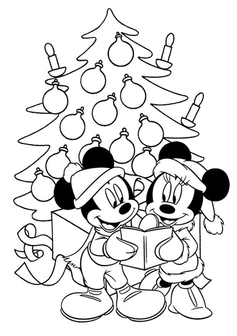 ¡coloreando Fichas De Mickey Y Minnie Mouse En Navidad Bebeazultop