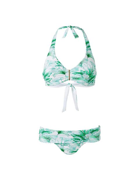 Melissa Odabash Provence Palm Supportive Halterneck Bikini Official