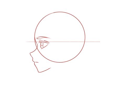 How To Draw The Head And Face Anime Style Guideline Side