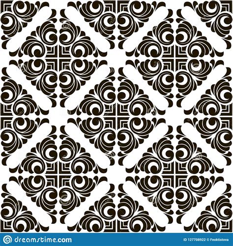 Vector Abstract Seamless Patchwork Pattern With Geometric