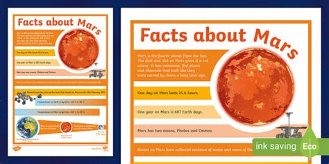 Facts About Mars For Kids Teacher Made Twinkl