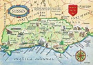 Eastbourne, England | Map, Sussex, Illustrated map