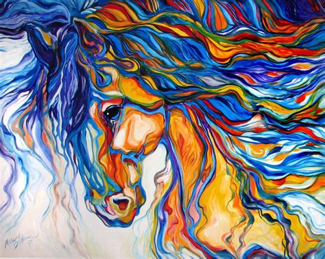 Stallion Southwest By M Baldwin Abstract Animal Art Abstract Animal