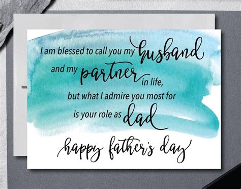 Send these impassioned cards on this father's day to your husband telling him how good he is as a father. Father's Day Card for Husband Father's Day Card from | Etsy in 2020 | Father's day printable ...