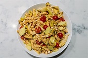 Quick & Easy Banza Chickpea Pasta Salad | PurelyPope