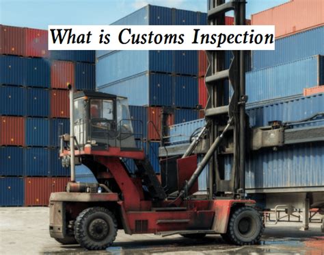 Overview Of Customs Inspection Definition Purposes Methods