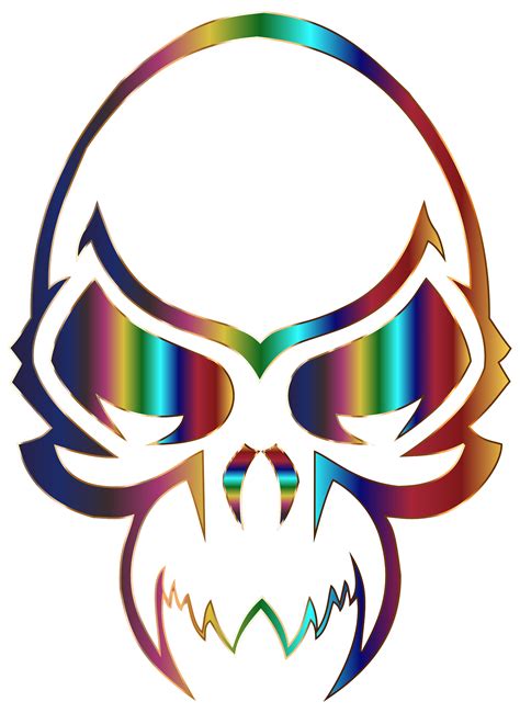 Clipart Colorful Skull 3