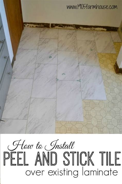 Find out which floors have the best roi and resale value. How to install Vinyl Peel and Stick Tile | Stick on tiles, Bathroom floors diy, Floor makeover
