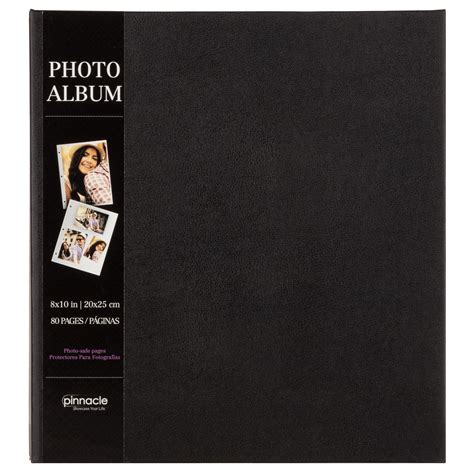 Pinnacle Magnetic Black Photo Album Holds 80 4 X6 Photos Walmart