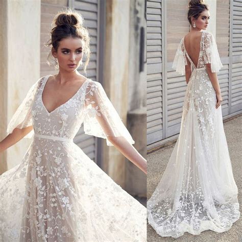 Sie können zwischen langen oder kurzen brautkleidern, strandhochzeitskleidern, brautkleidern in übergrößen. lässige Brautkleider breit Spitze wirklich stilvoll ...