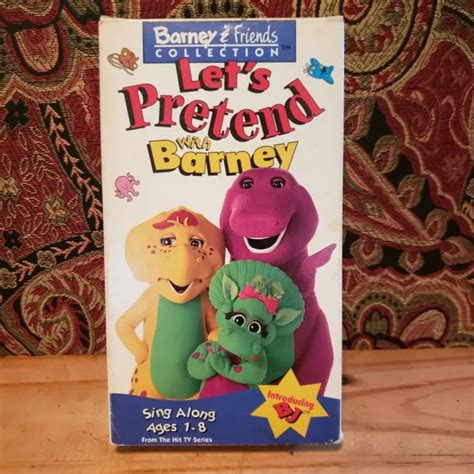 BOGO LET S PRETEND With Barney And Friends VHS Tape BJ Baby Bop Sing