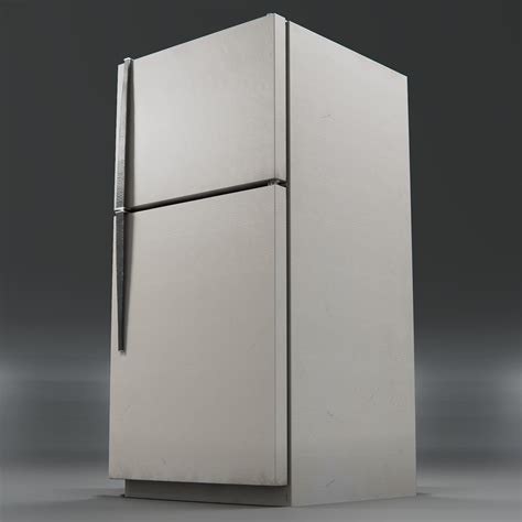 3d Asset Old Fridge Of The 90s Cgtrader