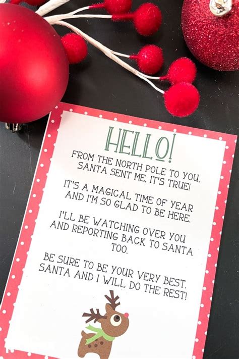 Elf On Shelf Letter Printable
