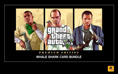 Grand Theft Auto V Premium Online Edition And Whale Shark Card Bundle