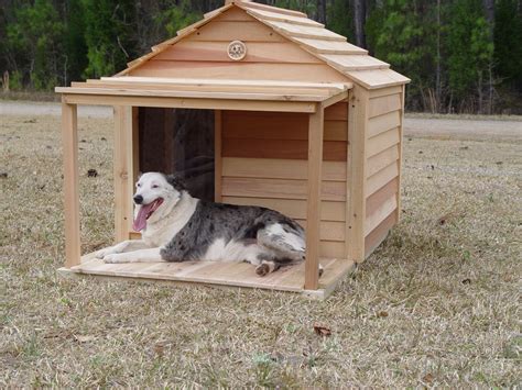 Dog House With Covered Porch Insulated Dog House Plans 15 Total