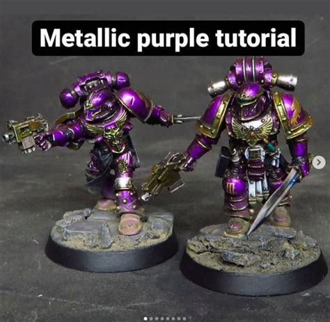 Purple Armour Warhammer 40k Miniatures Painting The Roses Red