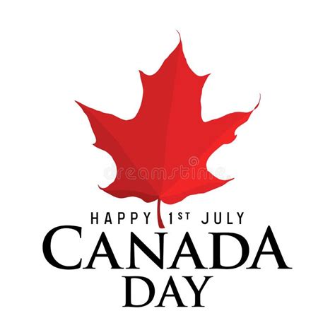 Happy Canada Day Design Stock Vector Illustration Of Canadian 181369166