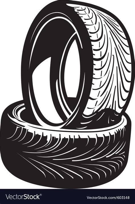 Tires Royalty Free Vector Image Vectorstock