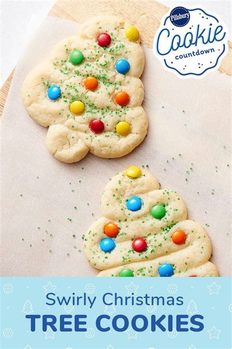 Our version of this classic cookie takes a shortcut with pillsbury™ sugar cookie dough. Swirly Christmas Tree Cookies | Recipe | Cookies ...