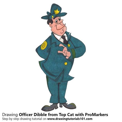 Officer Dibble From Top Cat With Promarkers Promarkers Cat Top