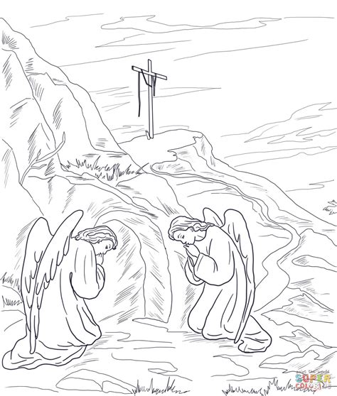 Empty Tomb Coloring Page Free Printable Coloring Pages