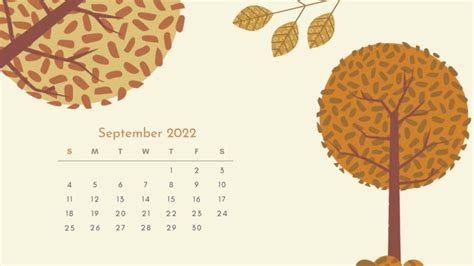 2022 September Calendar Wallpaper IXpap