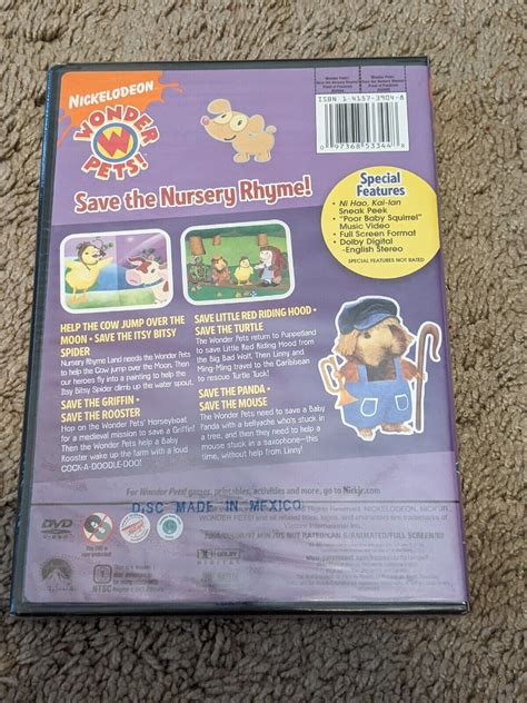 Wonder Pets Save The Nursery Rhyme Dvd 2008 New And Sealed