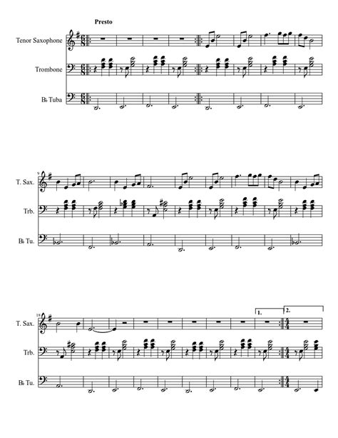 Виталий ознобихин 11 янв 2015 в 8:06. Song of Storms Trio Sheet music for Trumpet (In B Flat), Bassoon, Clarinet (Contrabass) (Brass ...