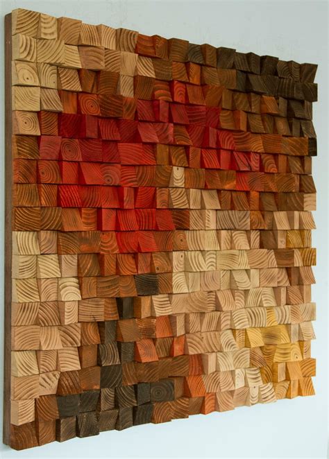 Large Rustic Wood Wall Art Wood Wall Sculpture Abstract Painting On Wood