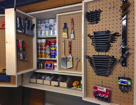 The Project Lady Pegboard Tool Storage Cabinet Project