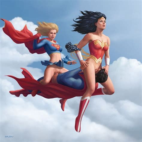 Wonder Woman And Supergirl Fuck Superman Wonder Woman Threesomes