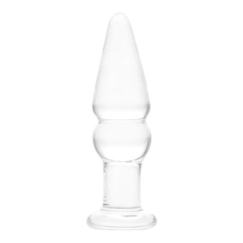 New Crystal Glass Penis Women Stimulated Anal G Spot Butt Plug Orgasm