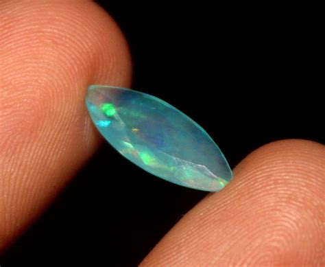 Natural Turquoise Blue Opal Gemstone Faceted Opal Welo Etsy