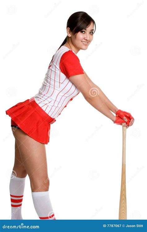Sexy Baseball Woman Royalty Free Stock Photography Image