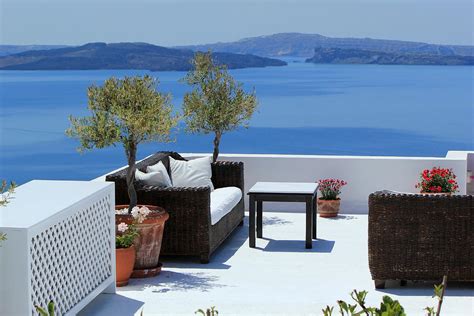 Luxury Balcony At Oia Santorini Greece Photograph By Elenarts Elena