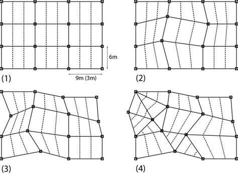 Regular Rectangular Lattice Grid 1 With Typical Primary Beam Spacing