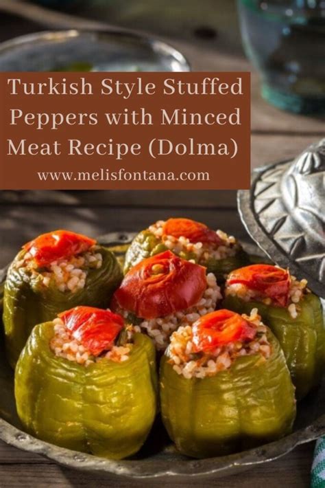 Turkish Style Stuffed Peppers Dolma Recipe How To Make Stuffed